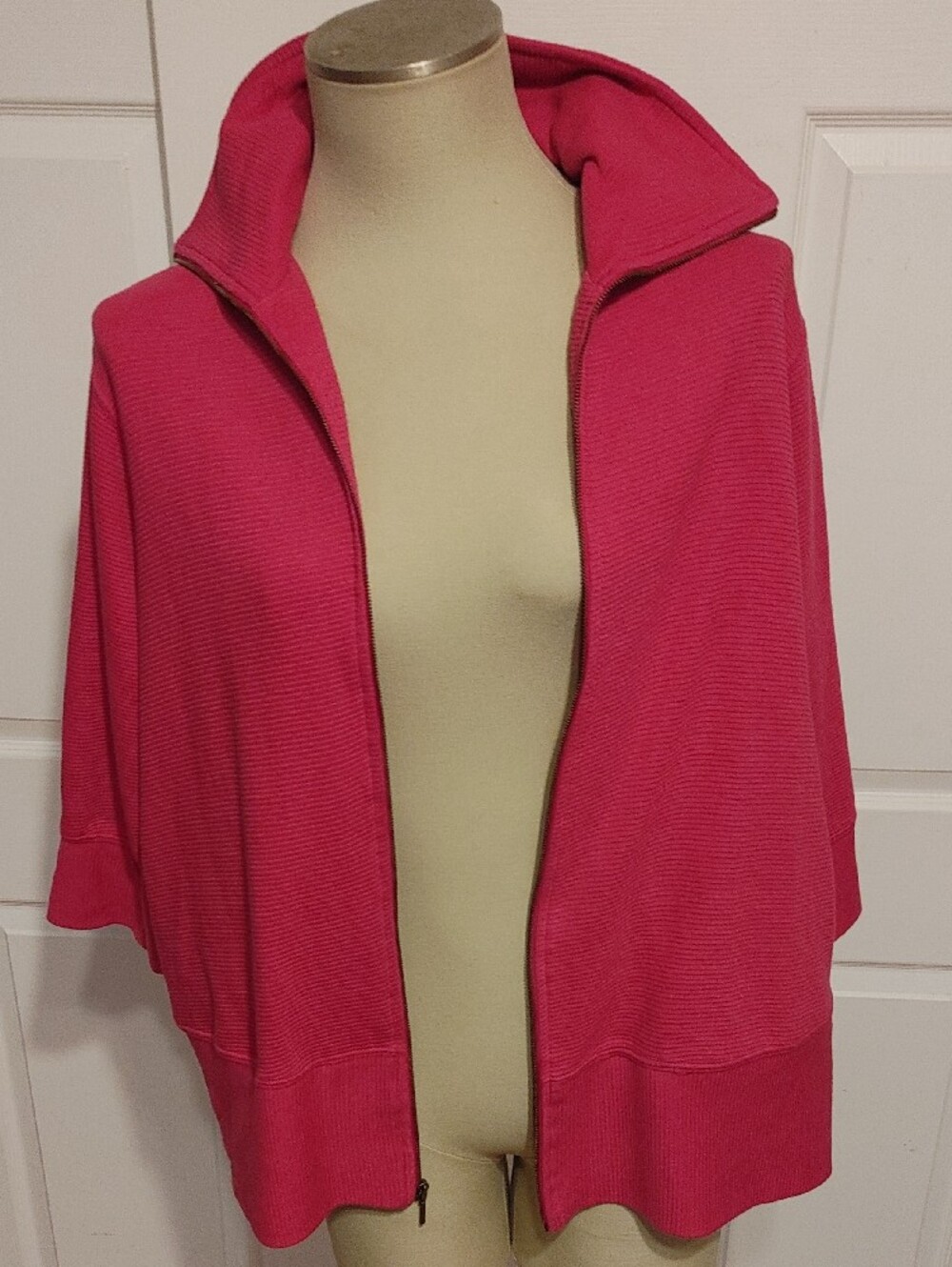 Basic Editions Pink Zip-Front Jacket - Picture 6 of 9